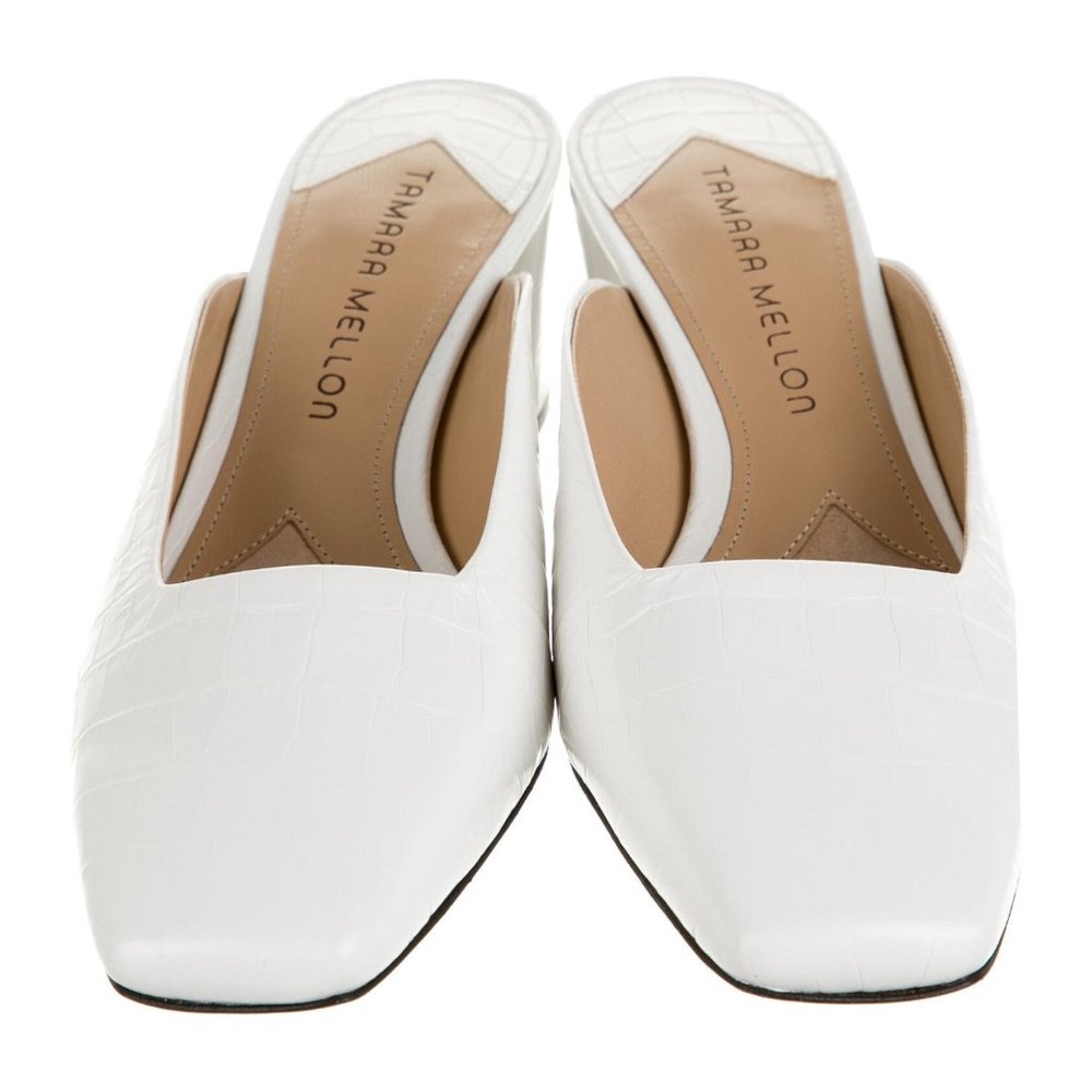 TAMARA MELLON Crocodile Mules Size: 8 | IT 38
